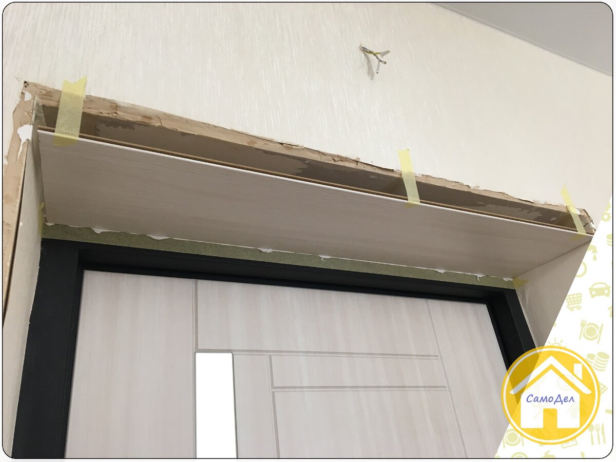 Установка верхней телескопической доборной планки