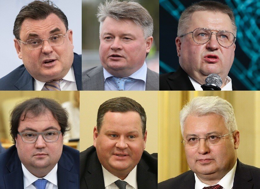 Министры правительства РФ и чиновники правительства Санкт-Петербурга. Фото из открытых источников