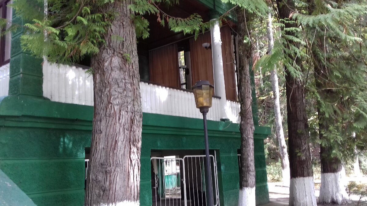 Озеро Рица лицо Сталина