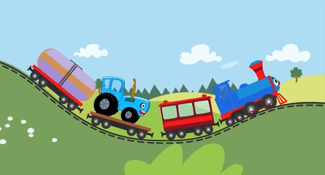 Всем мамам известный мультфильм "синий трактор"