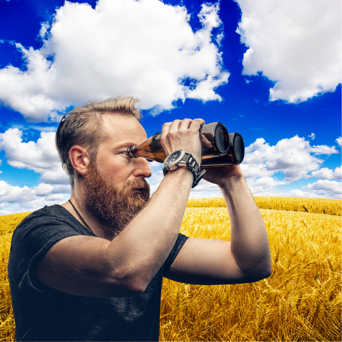 через призму бутылки, темнеют все краски мира