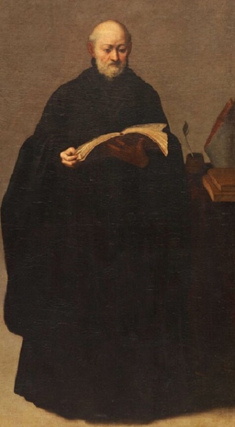  Бартоломе Роман. Святой Беда. Картина XVII века.