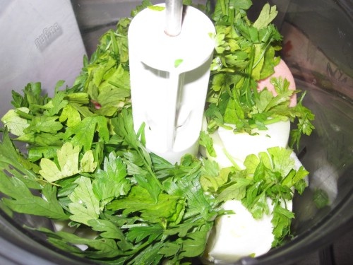 Творог с зеленью