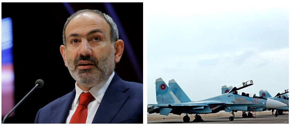 Коллаж автора. Фото: https://www.osnmedia.ru/politika/pashinyan-azerbajdzhanskie-voennye-popali-v-lovushku/ https://amp.topcor.ru/12559-plohie-novosti-dlja-azerbajdzhana-istrebiteli-su-30-pojavilis-v-armenii.html