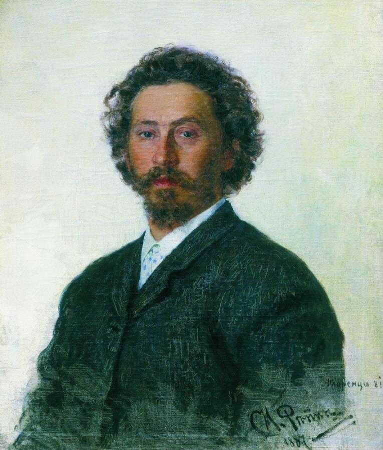 "Автопортрет" И.Е. Репин 1887г. Репродукция с открытых источников