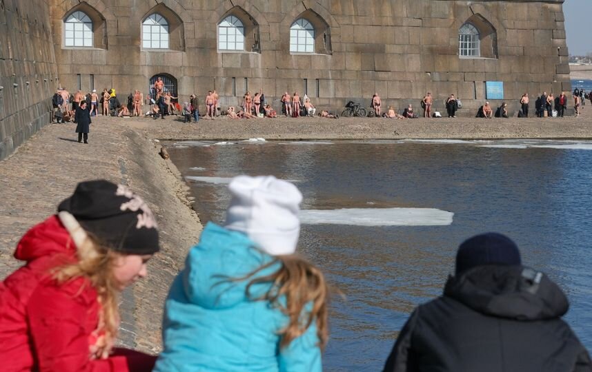 Питерское Малибу - пляж Петропавловской крепости.