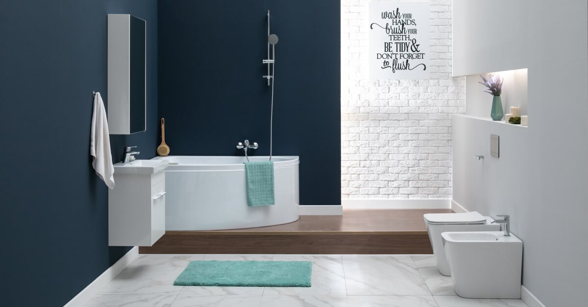 Ванная комната небольших размеров.