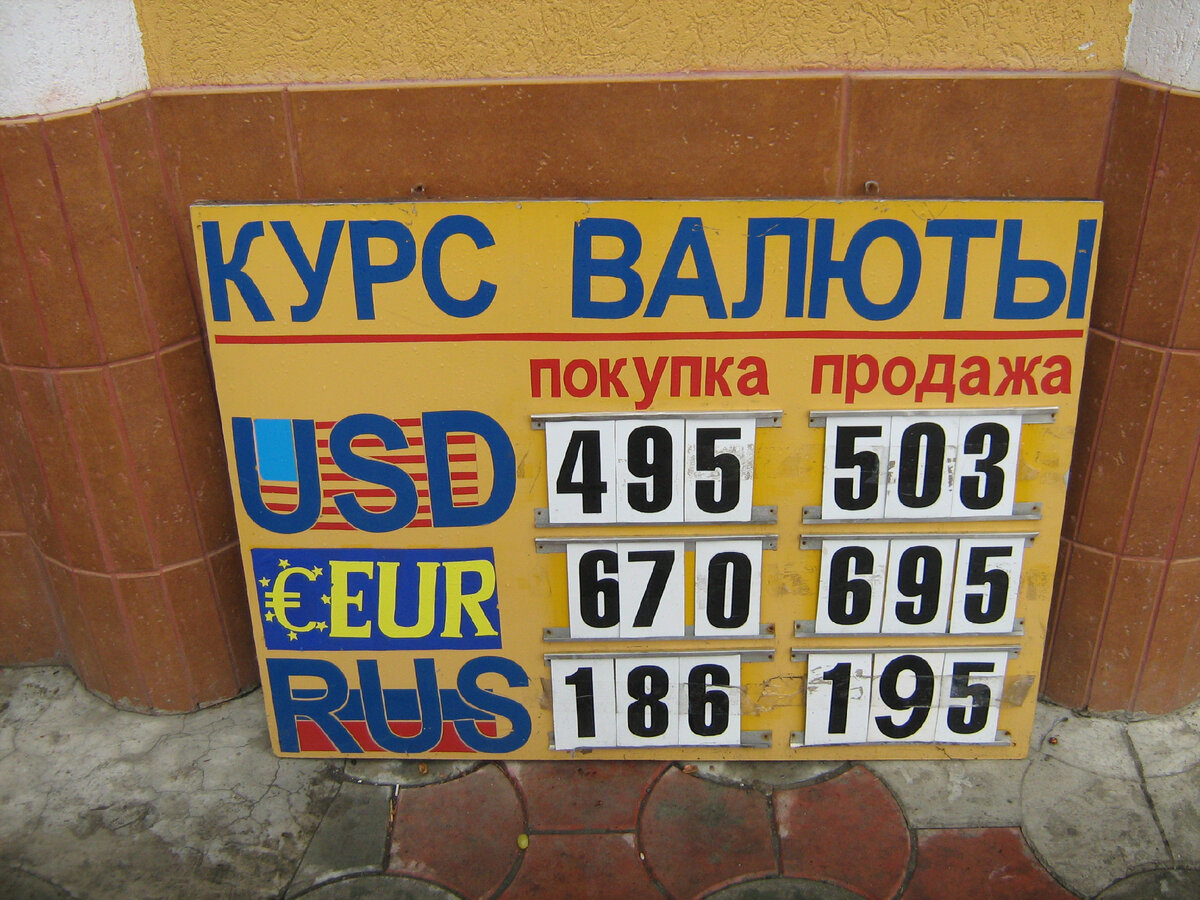 Курс валюты на Украине в августе 2007 г.