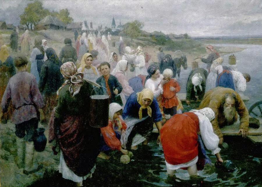 Ф. В. Сычков, «Водосвятие», 1916 г. Фото: ru.wikipedia.org 