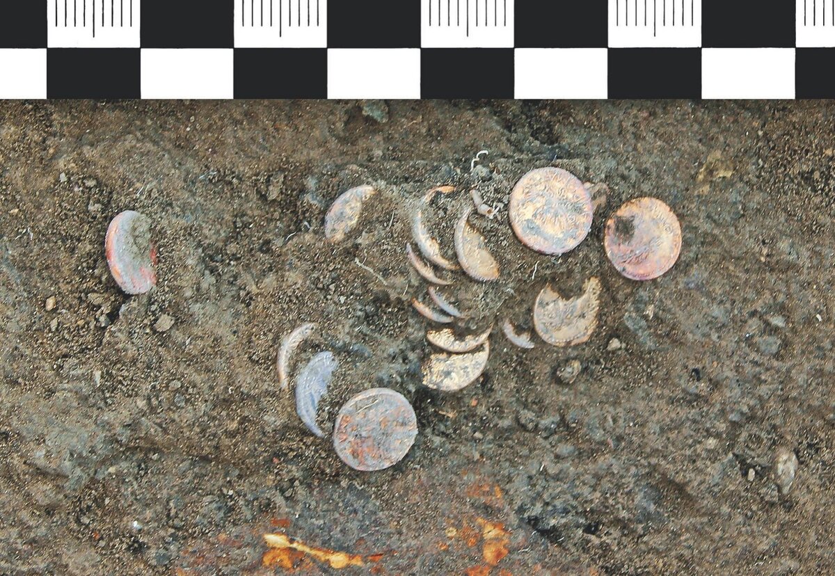 Клад монет с поселения Волна-1. Источник фото: сайт https://news.myseldon.com