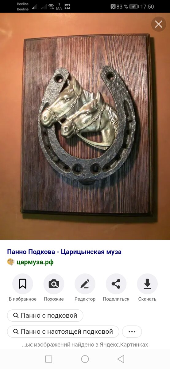 Настоящая конская модкова