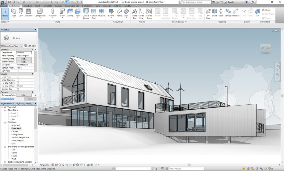 Revit используют не только строители и проектировщики, но и дизайнеры интерьера — функционал сервиса им также подходит