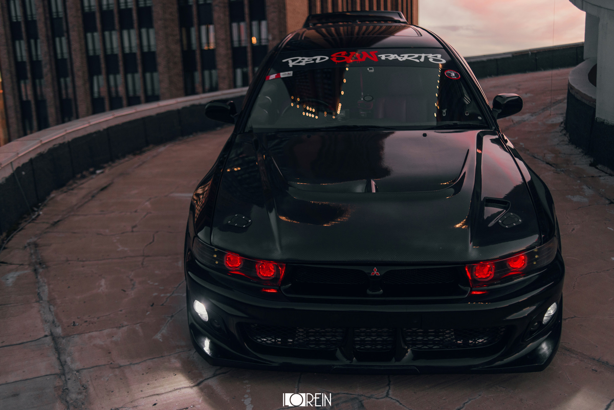 Lancer 9 Evolution Sunset