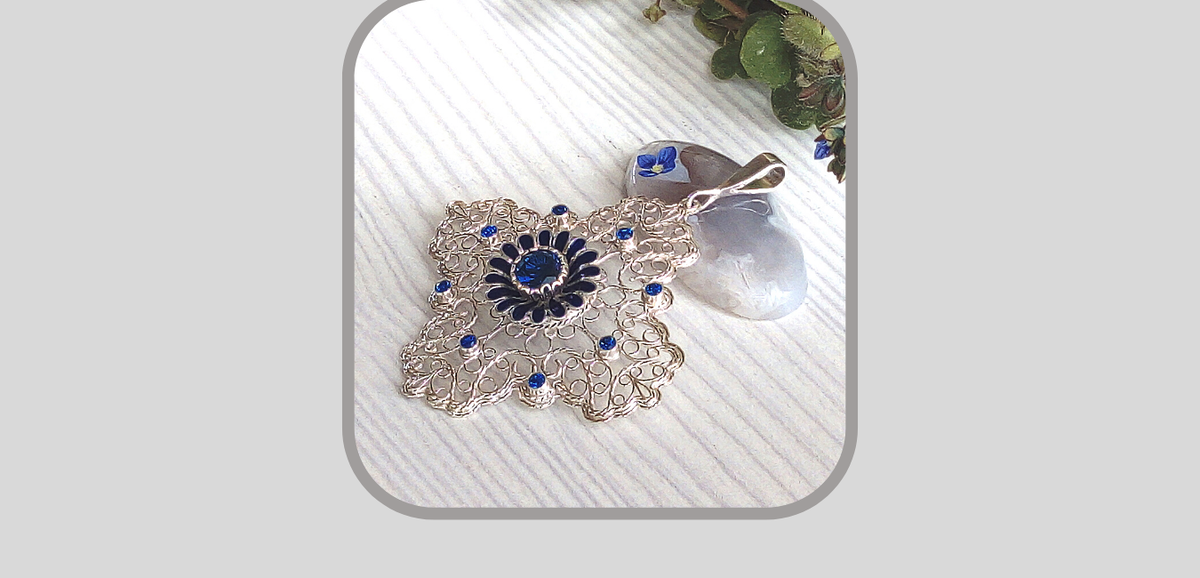 Кулон с горячей эмалью Ювелирная Компания Хидаят