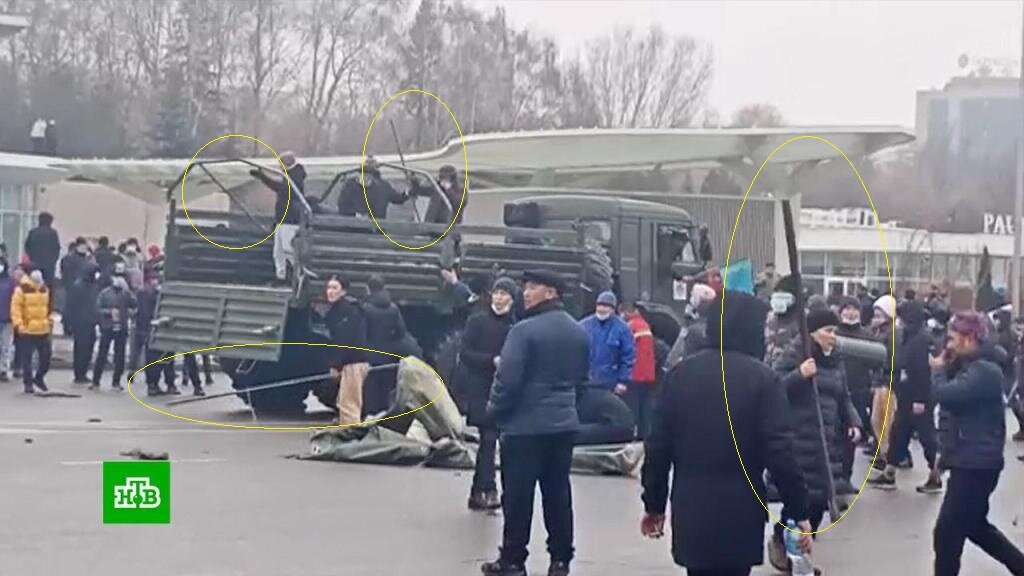 Это тоже Алма-Ата. Но январь 2022 года. В  декабре 1986 года было точно так же. Скрин с экрана НТВ