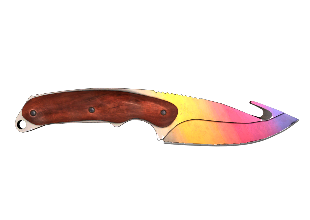 Нож с лезвием крюком градиент. Gut Knife Fade. Gut Knife CS go. Наваха КС 2.