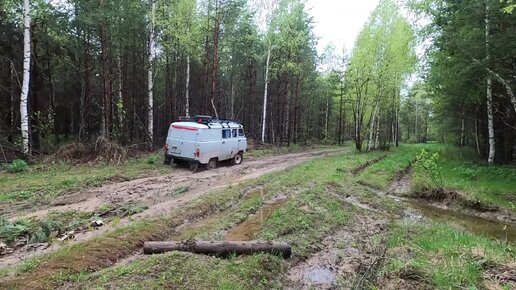 НА УАЗе в заброшенную деревню \ Трофи-экспедиция - Еле доехали