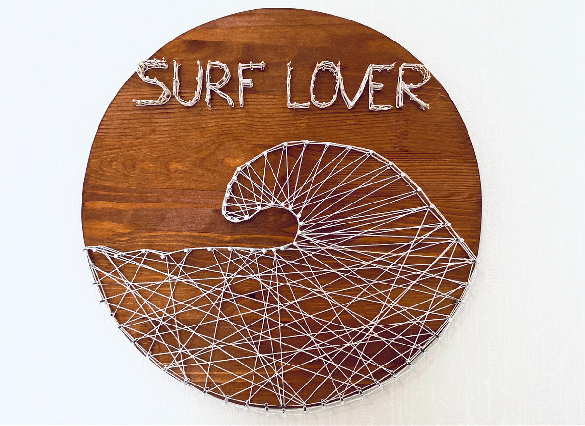 Моя первая работа в технике String Art