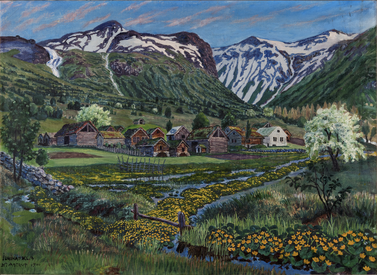 Juninatt kl. 3 - Oil on canvas, 1925. Photo: Dag Fosse/KODE