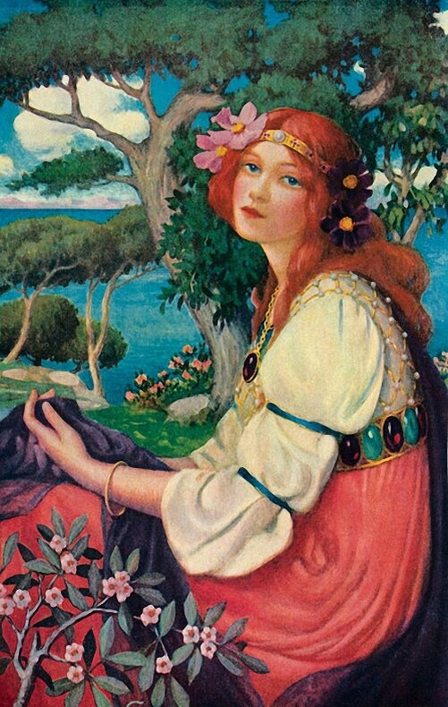 Неизвестный художник Мечтательность (На Ивана Купала). 1908 г.