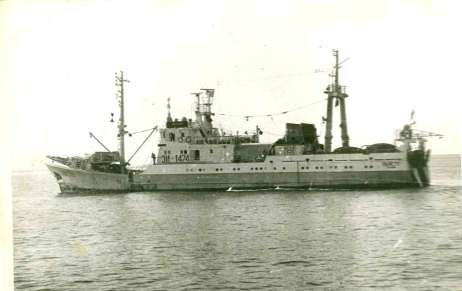 СРТМ-к 1474   Баренцево море, креветка. 1983г.