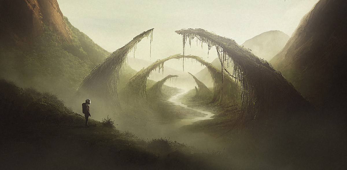 Арно Имоберстег (Arnaud Imobersteg). Секретная долина. https://www.artstation.com/arnaud_imobersteg 