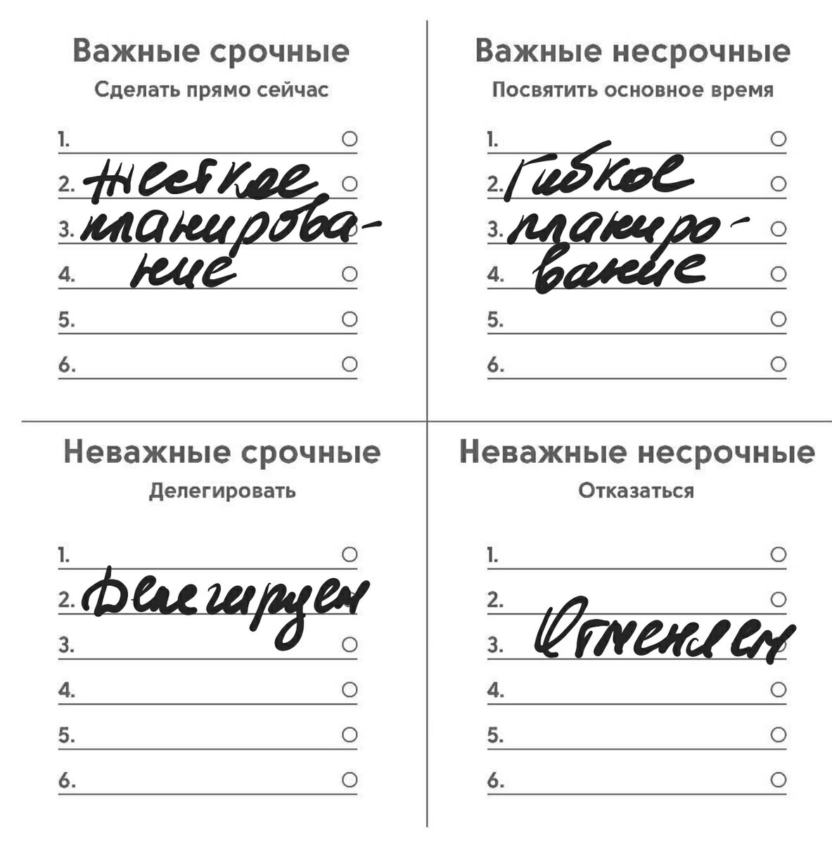 Пример матрицы