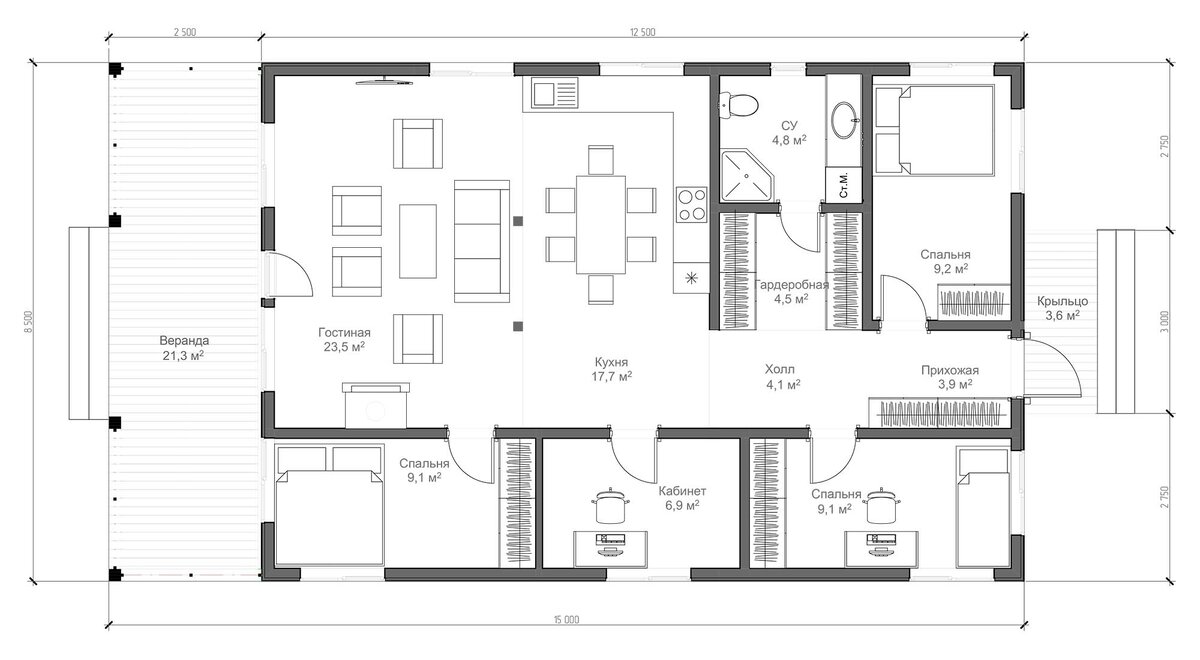TERRADOME. Планировка 1_Астрид93