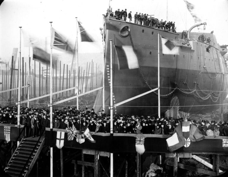Спуск на воду HMS Resolution 28 мая 1892 года