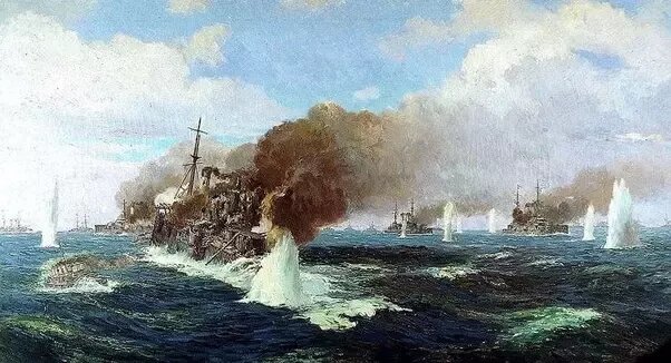 Цусимское сражение. Фото в свободном доступе в Интернете.
