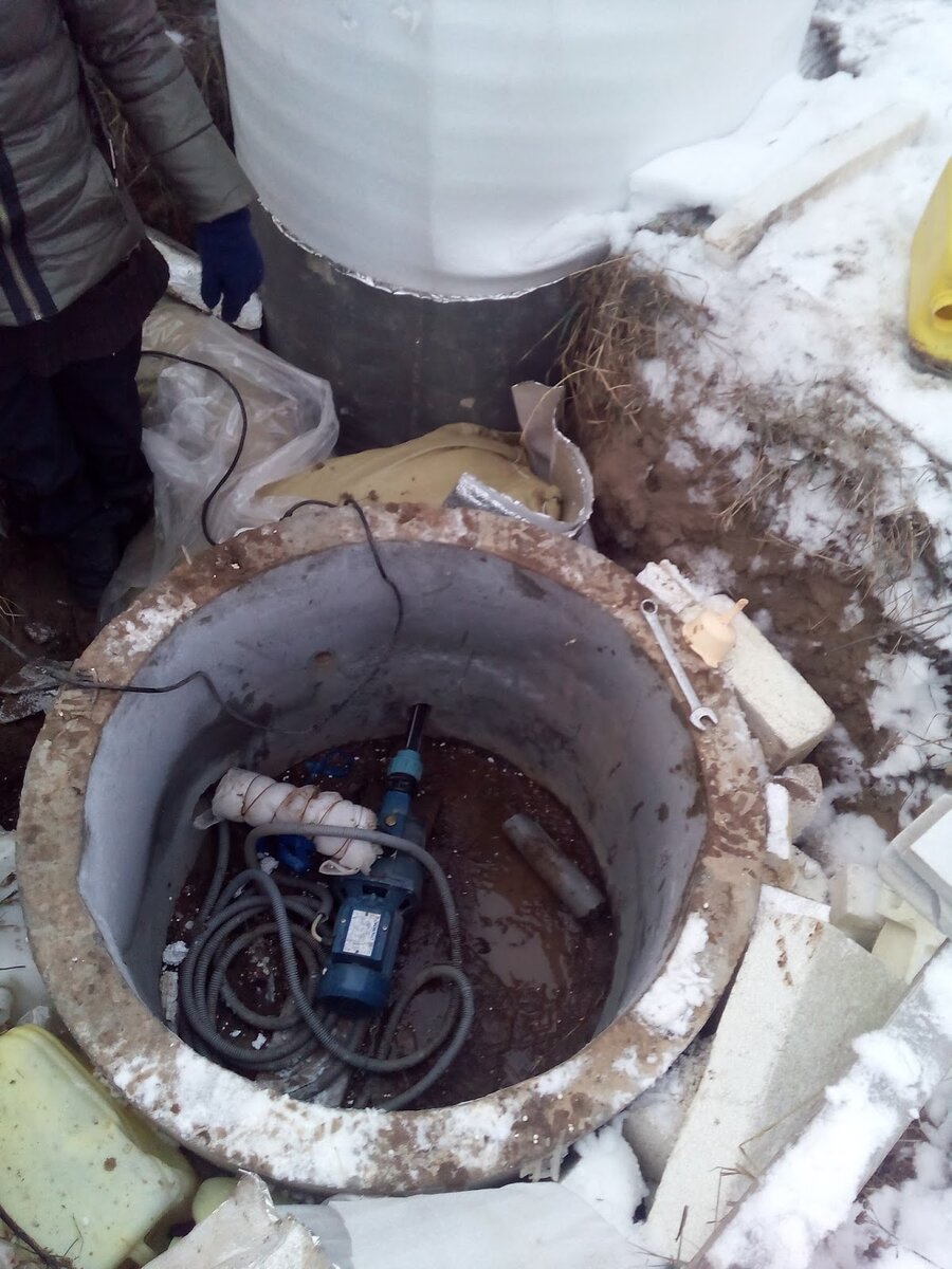 Приямок с насосом