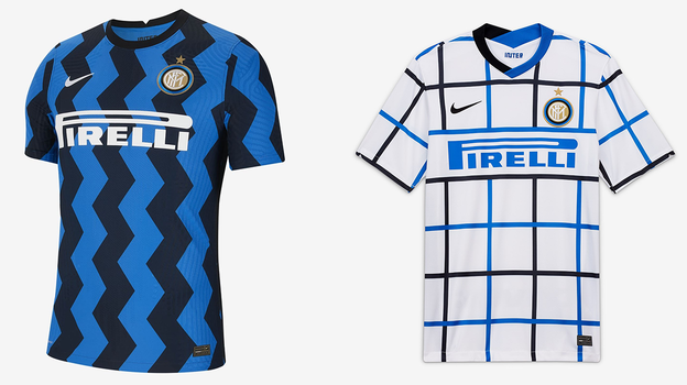Домашняя и гостевая формы «Интера» сезона 20/21.