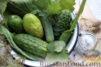 Пошаговый фото рецептСоленые огурцы "как бочковые" (холодный способ)