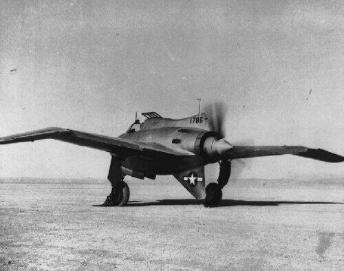 XP-56  Black Bullet вид сзади