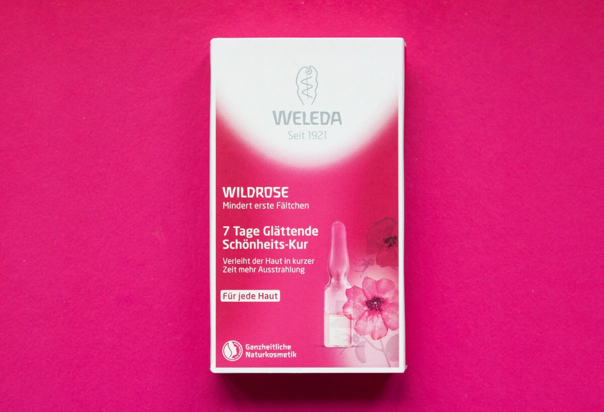 Ампулы для лица Weleda Розовый разглаживающий концентрат 