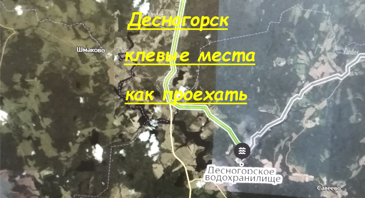 Карта десногорского водохранилища с населенными пунктами подробная