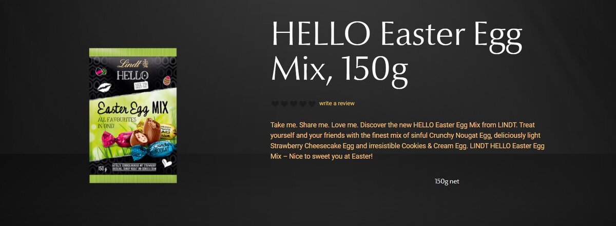 Вот, какие продукты выпускает Lindt под брендом Hello