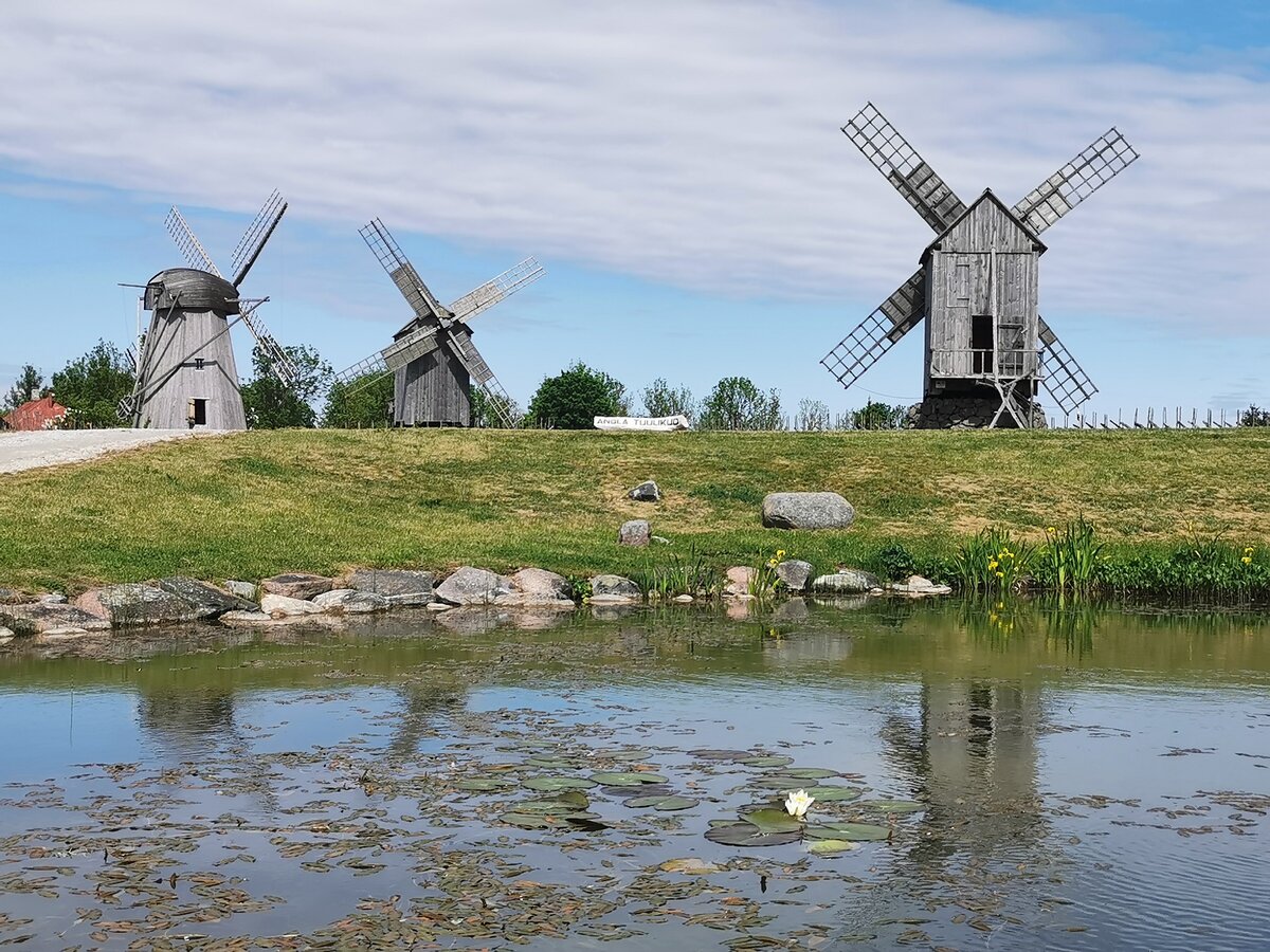 На переднем плане стержневая мельница