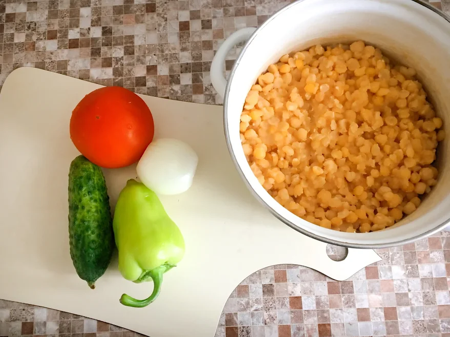 Так как делала одну порцию, все овощи выбрала поменьше.