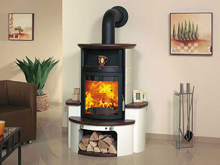 Печь 34 GT ECOplus, jola-braun/stone 245, черная рамка (Hark)