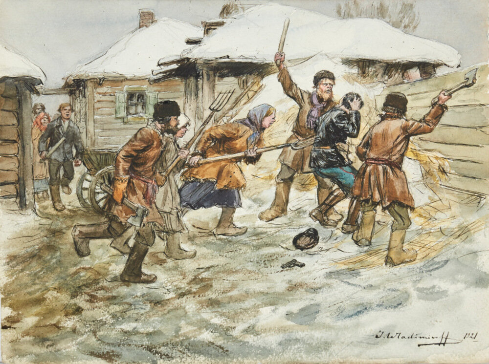 Крестьяне изгоняют красную армию
