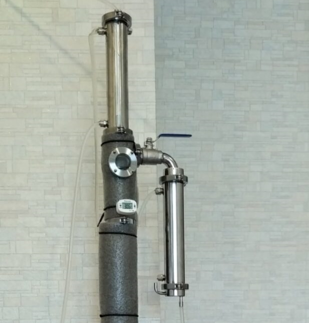 Ректификационная колонна со стандартным датчиком температуры