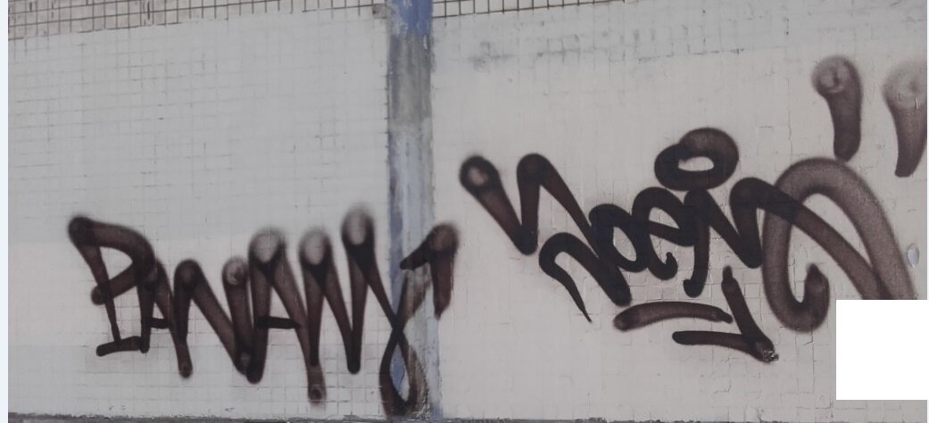 Там ещё была нехорошая надпись, я её вырезала, поэтому виден белый прямоугольник