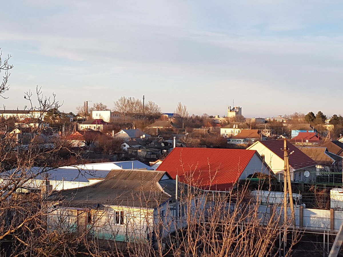 Вид на частный сектор в Петровке.