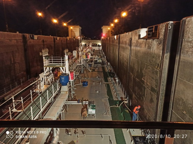 Танкер-химовоз "Тэти". Волго-Донской канал. 10 августа 2020 г. Фото Дима Солодовников