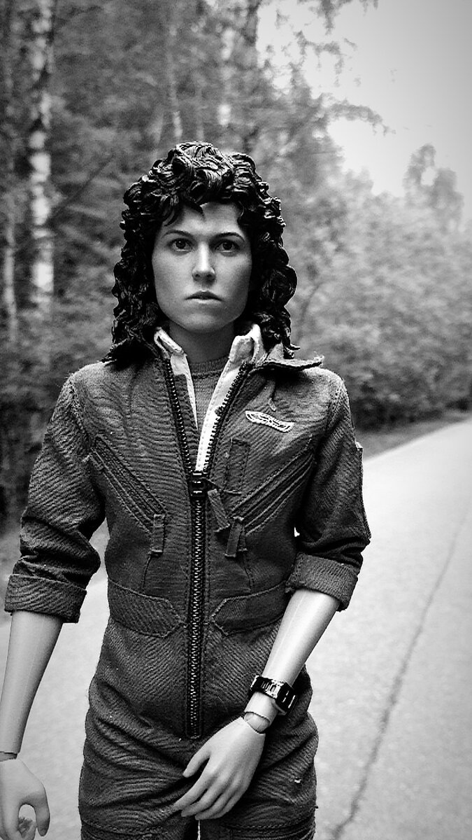 Съемка на загородной трассе...