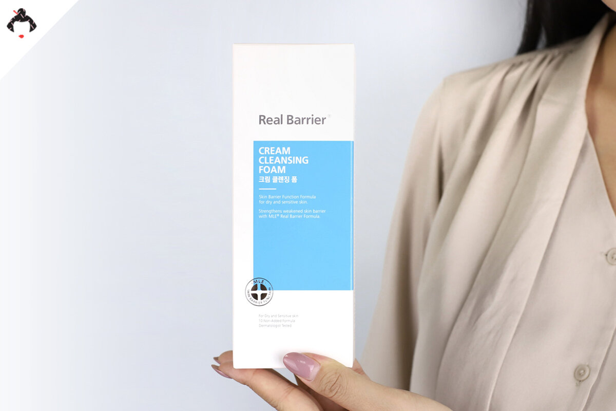 Нежная пенка для умывания Real Barrier Cream Cleansing Foam - идеальное средство для чувствительной кожи. 