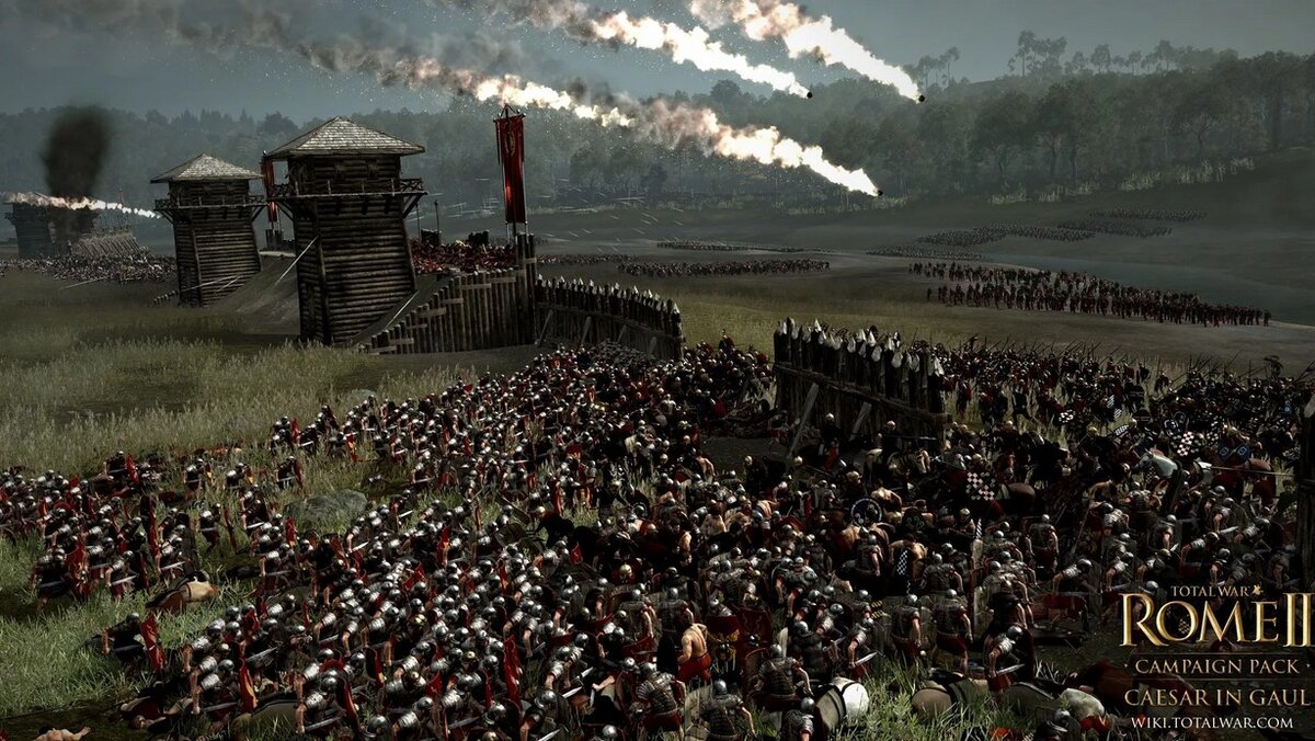 👉Батальные сцены всегда были интересны игроку, ну кто не хотел почувтсвовать себя генералом армии во времена римской империи, этаким Максимусом из "Гладиатора"? (Фото: kanobu.ru, Total War)
