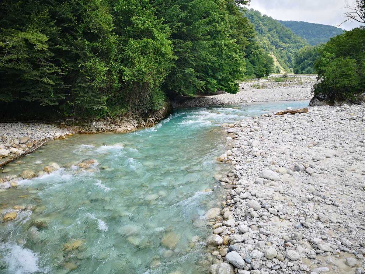 Река Хипста Абхазия