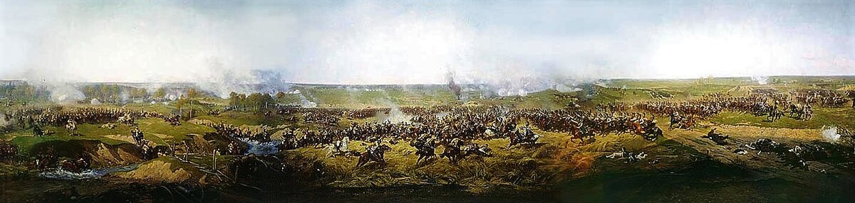 «Панорама Московской битвы 1812 года (или Бородинской битвы)», создана русским художником Францем Рубо в 1912 году